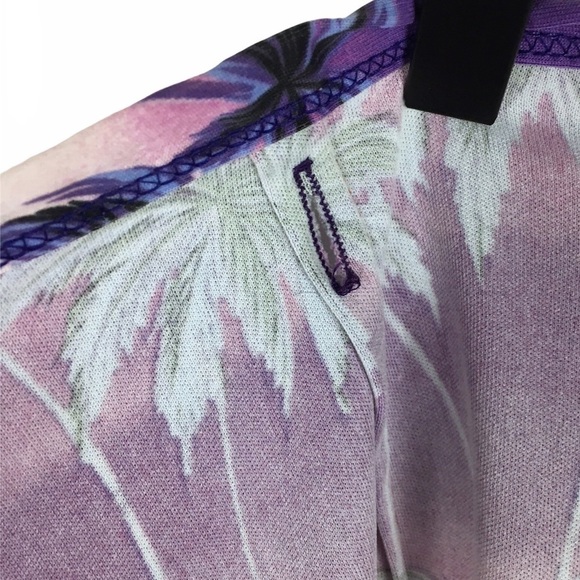 VINTAGE Waikiki Hawaii Set Top Wrap Skirt Tropical Palm Trees Beach Size Large - Picture 12 of 16